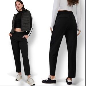 ATHLETA Brooklyn Lined Mid Rise Pant in black size 8 petite